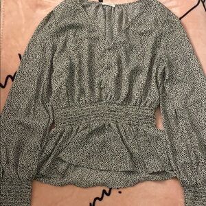 Sienna Sky Black and White Patterned Blouse